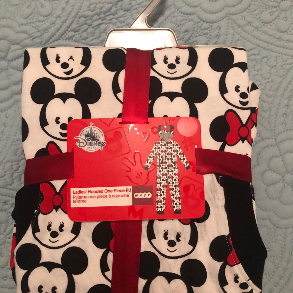 Disney Black and White Mickey Mouse Hooded Pajamas